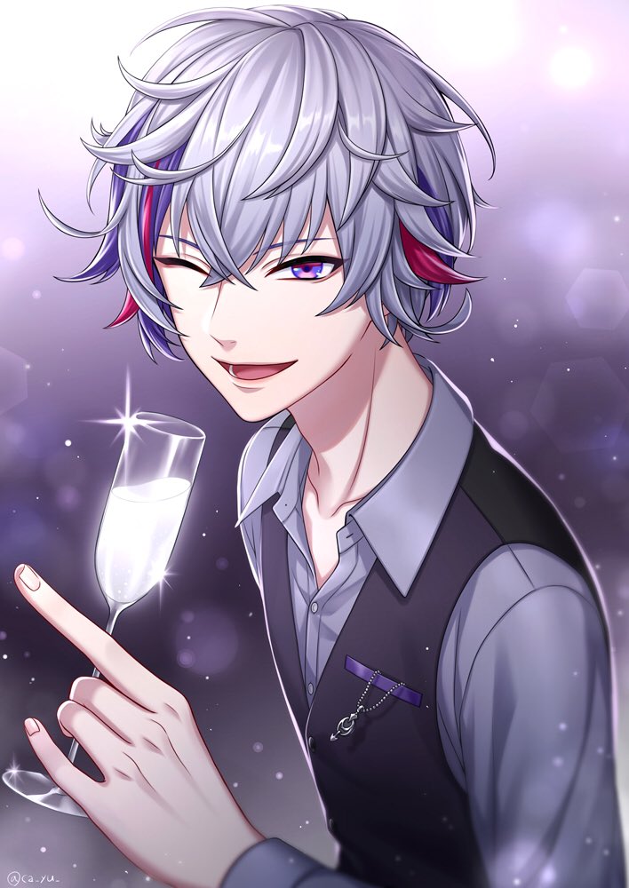 「モンエナで乾杯?✨

沼です
 #絵スコート 」|西條ユリカのイラスト