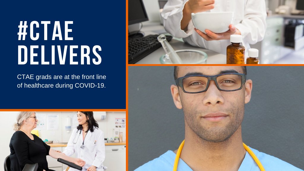 #CTAEdelivers valuable skills to high school students, preparing them to enter careers in pharmacy, nursing assistance and phlebotomy, three professions that have been particularly important during COVID-19.