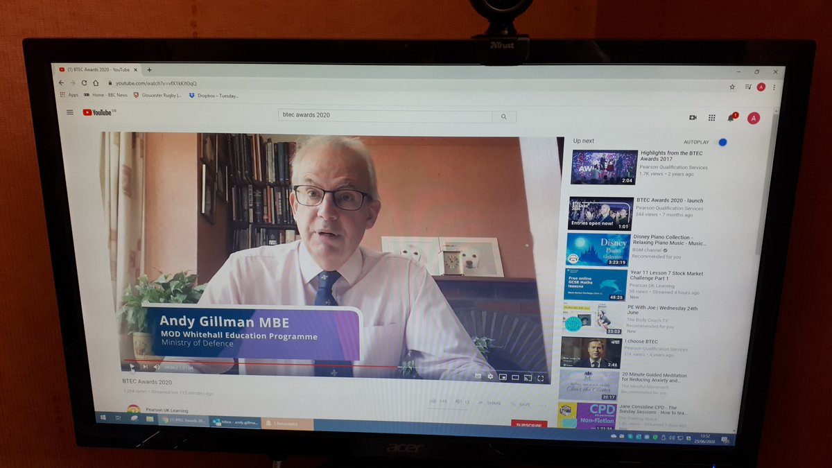 andygillman24's tweet photo. Delighted and honoured to be invited to say a few words for the Public Services course award at the @BTECstudents @teachBTEC annual awards ceremony streamed this afternoon and also seeing the Public Services tutor at @BCOT whom I have worked with pick up BTEC tutor of the year. https://t.co/oguYSG3Alu