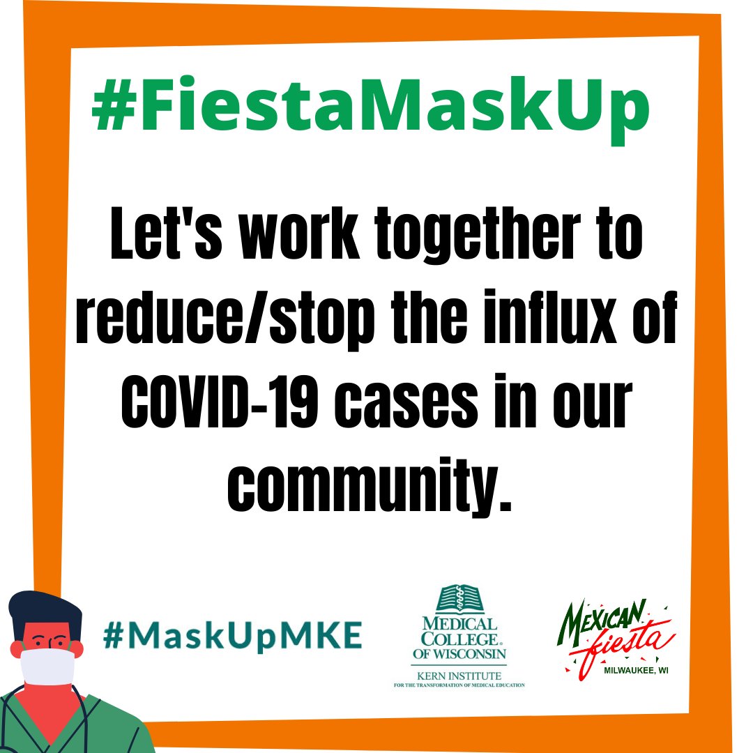 mexicanfiestaWI's tweet photo. Visit our website for more details https://t.co/yLFr8BtTuQ
#MaskUpMKE #FiestaMaskUp https://t.co/aDKjPSGBKQ