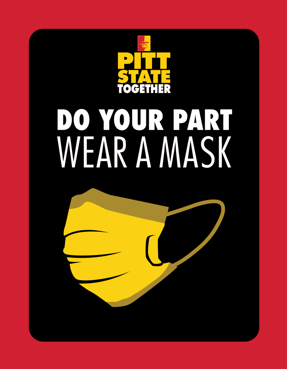 pittstate's tweet photo. Look. We can argue about a lot of things. But this statement is true: Masks help limit the spread of COVID-19. 

So for the foreseeable future, we are requiring masks on campus. That’s staff, faculty, students, guests. Everyone. 

DETAILS: https://t.co/PRNXsXnpcO https://t.co/LXMQlH9HqL