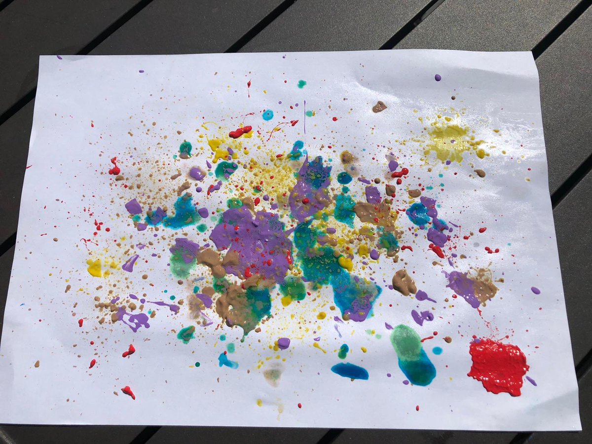 carolinecheeks's tweet photo. James in Y1 has really enjoyed creating this “raindrop effect” piece of art, based around The Umbrellas by Renoir. He showed fantastic PATIENCE too, as his first attempt did not go very well. #stmarysgoldaward #theumbrellasrenoir https://t.co/0jtxSRlVWV