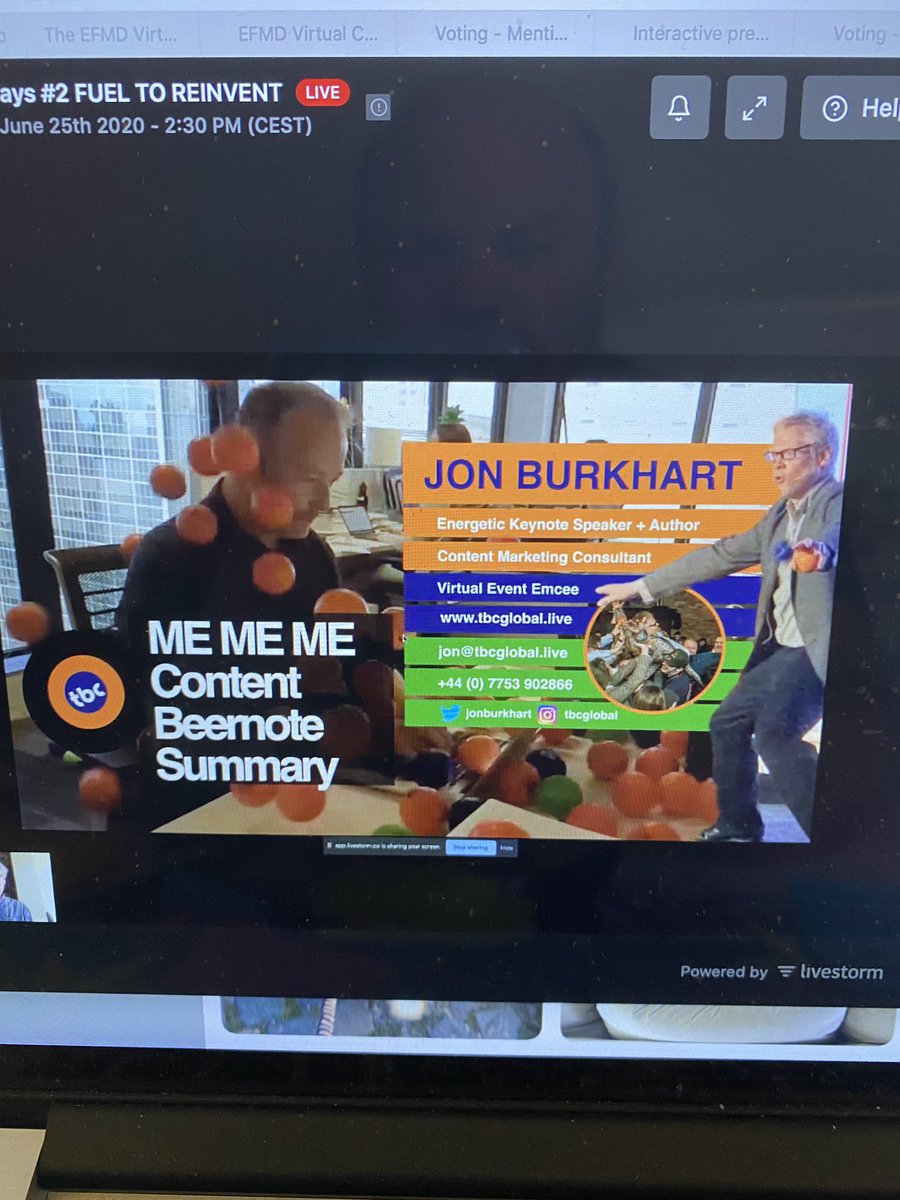 jeanalexis_JAS's tweet photo. I can finally attend one of crazy @jonburkhart’s crazy closing #Beernote !
Too bad it’s virtual but thanks #WeContent for allowing us to join this exciting and insightful conference !
#SparkMe #SparkMeFamily #DidISayCrazy https://t.co/r2f6JZAjVj