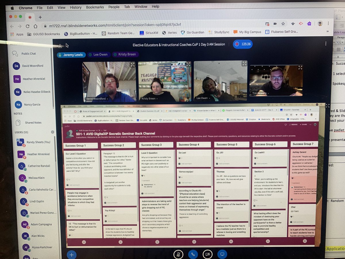 Coming down from 3 amazing days of AVID DigitalXP with Elective Teachers & Instructional Coaches.. We rocked a digital Socratic Seminar and realized you don’t have to be sitting in the same room to build community! #AVIDDigitalXP #thisisavid #avidcommunity