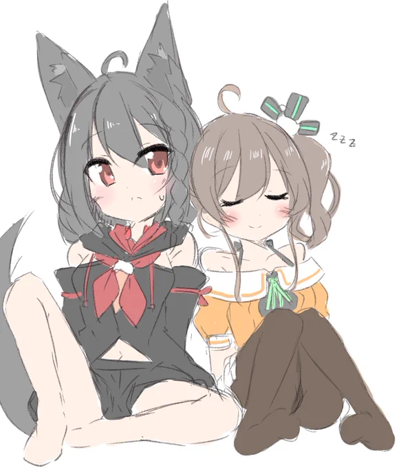 黒「動けないんだが・・・」
#祭絵
#ホロライブヴィラン 