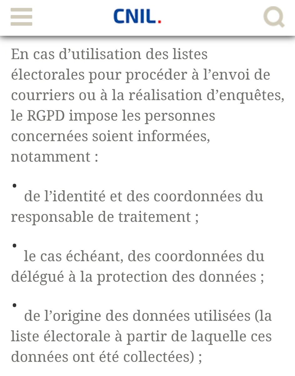 jippe05's tweet photo. @PaulVinot @ParisPasRose @FBerthout @CNIL La @CNIL s’occupera d’abord du courrier envoyé par @MCLemardeley @Anne_Hidalgo qui enfreint clairement les règles #RGPD en vigueur ! https://t.co/9VTVGV1D33