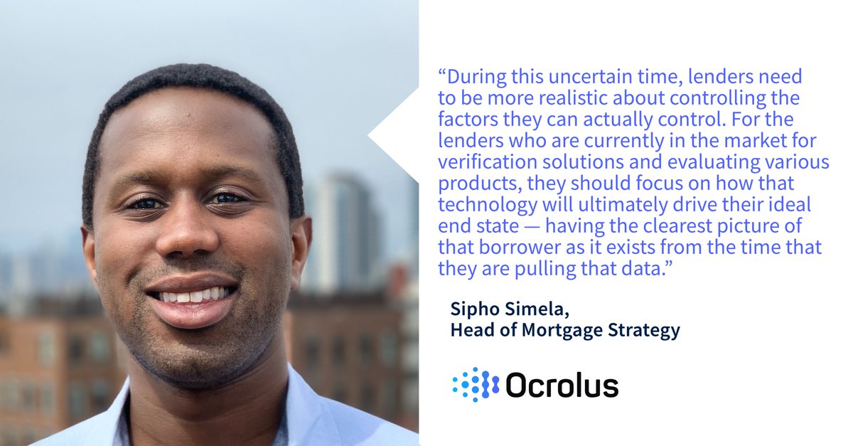 Going to <a href="/HousingWire/">HousingWire</a>'s #Mortgage Tech Virtual Demo Day? See Sipho Simela, Head of Mortgage Strategy, show how we document &amp; verify home buyers' non-employee income. Read his recent blog on <a href="/FannieMae/">Fannie Mae</a>’s R&amp;W policy change: hubs.ly/H0rVBjc0