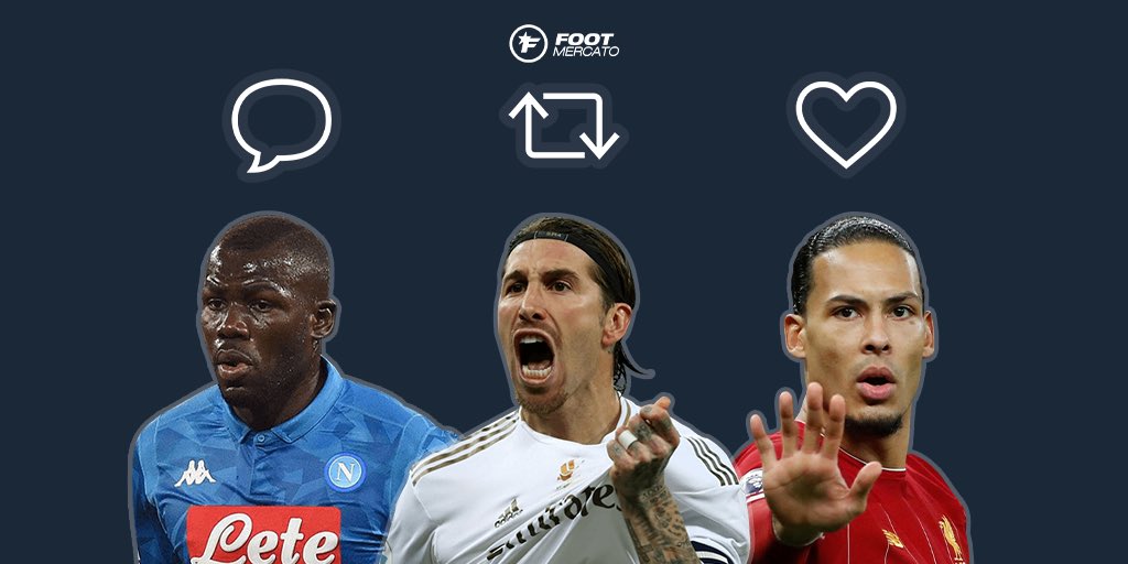 footmercato's tweet image. Plutôt Kalidou Koulibaly 🇸🇳, Sergio Ramos 🇪🇸 ou Virgil van Dijk 🇳🇱 ?