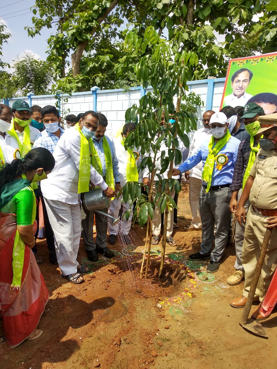 MLAVanamatrs's tweet photo. Started 6th phase of Telangana ku Haritha Haram by planting few saplings at Pragathi Maidan of Kothagudem, Bhadradri Kothagudem District.
@TelanganaCMO @KTRTRS https://t.co/ikinUYmRHt