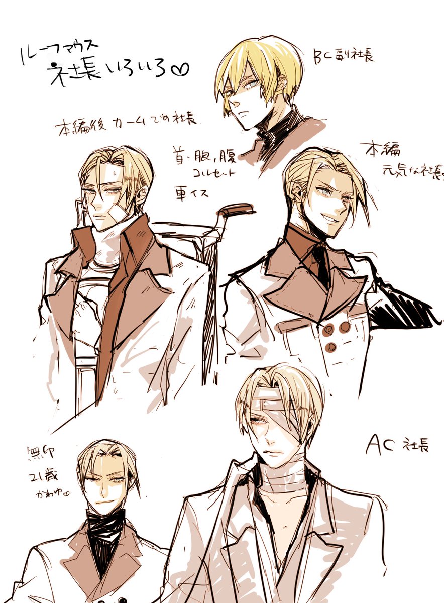 Ff7 イラスト集 原作ルーファウス Min T ミント