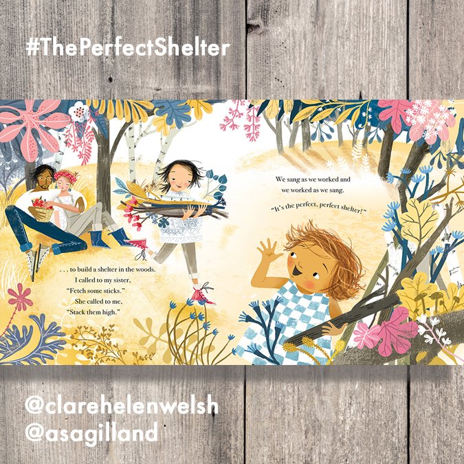  #ThePerfectShelter by  @ClareHelenWelsh and illustrated by  @AsaGilland. IN THREE: discussing serious illness / shelter / family bonds