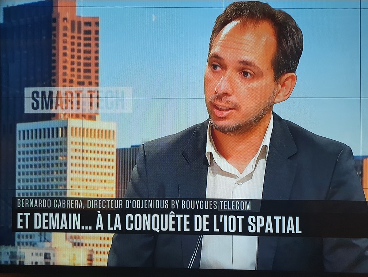 [On parle de nous] Merci à #B_SMART d’avoir convié 
<a href="/B_Cabrera_/">Bernardo Cabrera</a> ,Directeur d'#Objenious ce matin pour parler d'#IoT_Spatial et de cette technologie hybride terre/espace : bonjour.bsmart.fr/video/x7unl70 
<a href="/KineisIoT/">Kineis IoT</a> #innovation