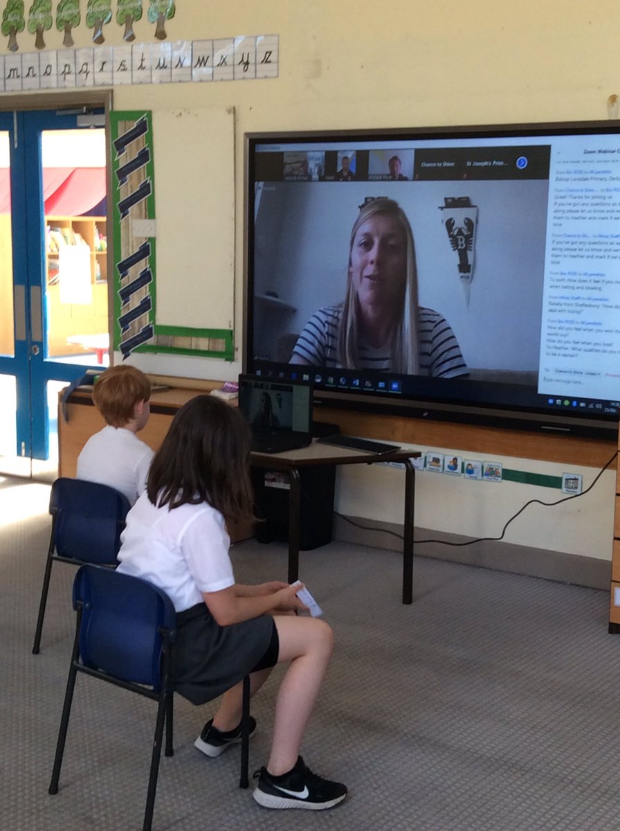 MrsJHadfield's tweet photo. A massive thank you to @Chance2Shine for presenting us with the amazing opportunity to ask @MAWood33 and @Heatherknight55 our questions. 

So insightful to hear their thoughts.

The staff were very excited too!
#NationalCricketWeek 
@LakesideYork 
@YorkshireTea 
@eboractrust https://t.co/kvwmF2t32h