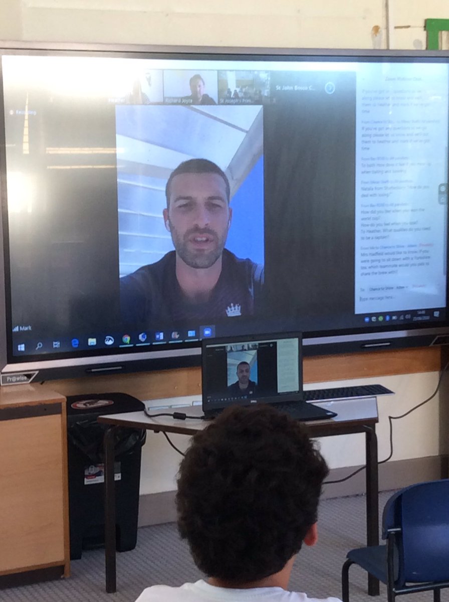 MrsJHadfield's tweet photo. A massive thank you to @Chance2Shine for presenting us with the amazing opportunity to ask @MAWood33 and @Heatherknight55 our questions. 

So insightful to hear their thoughts.

The staff were very excited too!
#NationalCricketWeek 
@LakesideYork 
@YorkshireTea 
@eboractrust https://t.co/kvwmF2t32h