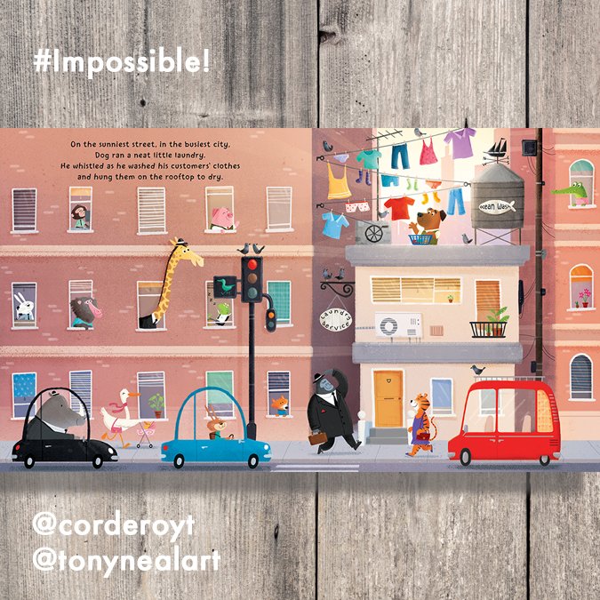  #Impossible! by  @TraceyCorderoy and illustrated by  @Tonynealart. IN THREE: social themes / making friends / following dreams