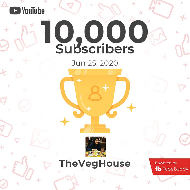 house_veg's tweet photo. Thank you so much everyone 🥰 #milestone #subscribers #youtube #theveghouse #happyme https://t.co/tKPCvPVg9A