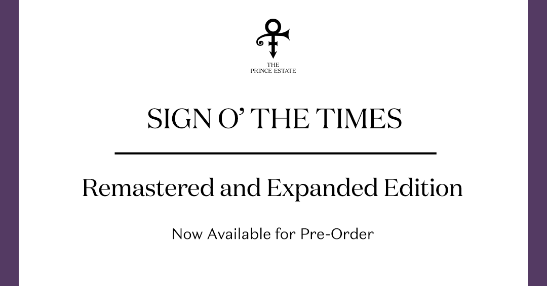 This September 25, The Prince Estate, in partnership with @WarnerRecords, will reissue Prince’s epochal double album Sign O’ The Times via all physical, digital and streaming partners. #PrinceSOTT