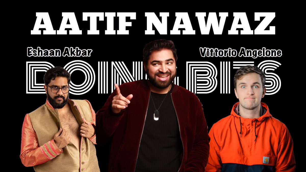 DoingBitsLive's tweet photo. Last minute update! Tonight we’re joined by the brilliant @AatifNawaz chatting lockdown, comedy and new joke ideas!

Jump on the link to get involved live at 7.30pm!

https://t.co/4I2n3ErR9G https://t.co/S1BeN8J7BI