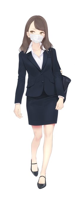 「タイトスカート スーツ」のTwitter画像/イラスト(人気順)
