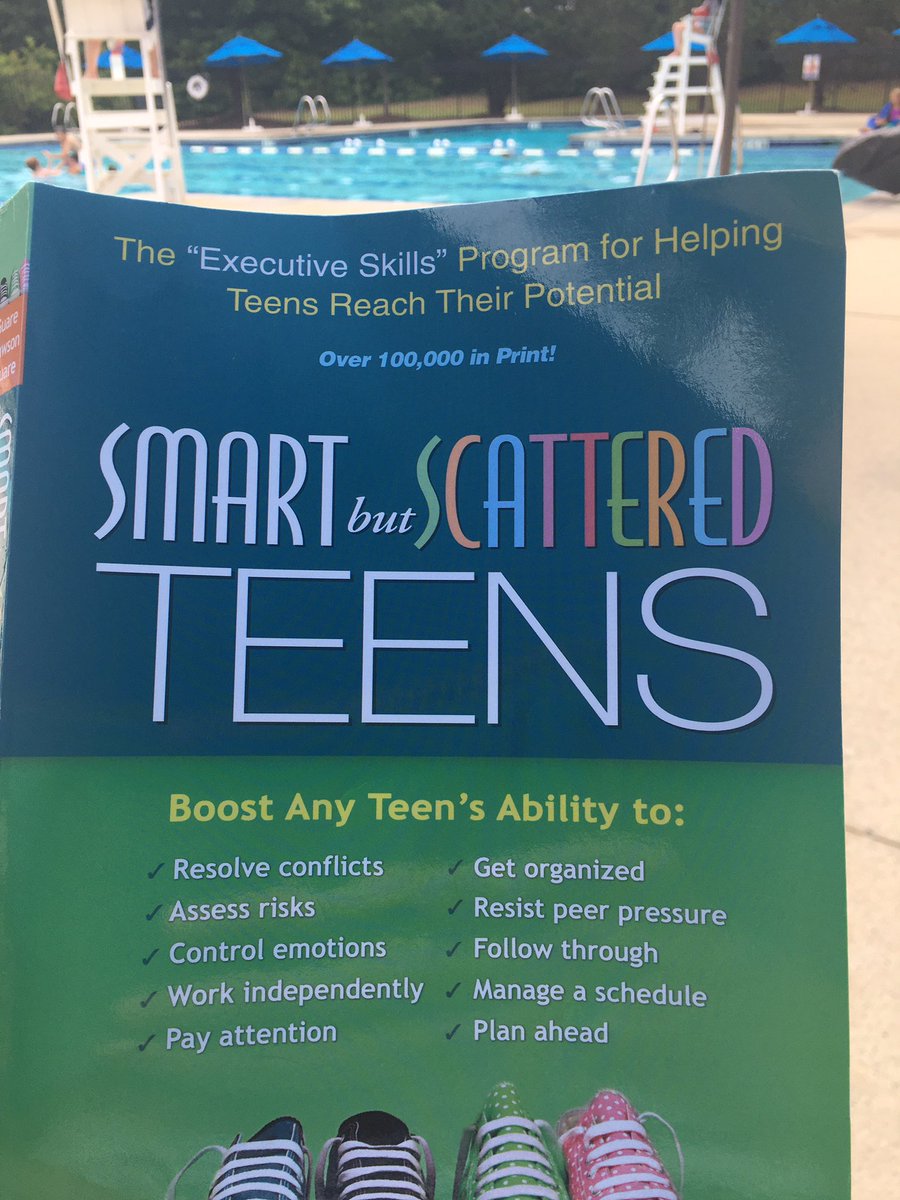 My summer reading.  It is really helping me understand why kids struggle with putting papers in their binders, procrastinate studying for tests, and so much more.  #knowthewhy #executivefunctioningskills