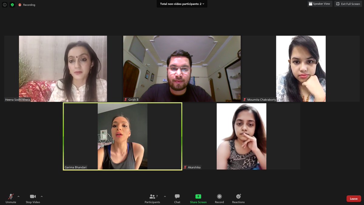 virgo_compass's tweet photo. Thank you for the great session @GarimaBOfficial It was delightful to learn about #EyeExcercise #FacialYoga #StandingExcercises and lots more. I'll surely try the exercise you've suggested me.  @CharuPragya Di, we all missed you in today's session. 🙏😀🇮🇳 

@PositivePro2020 https://t.co/SBD1Vn6We9