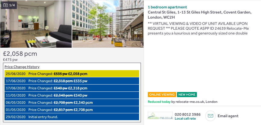 Central St Giles, down 27%  https://www.rightmove.co.uk/property-to-rent/property-77358946.html