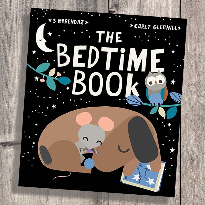  #TheBedtimeBook by  #SMarendaz and illustrated by  @carlygledhill. IN THREE: contemporary art / sweet and funny / bedtime