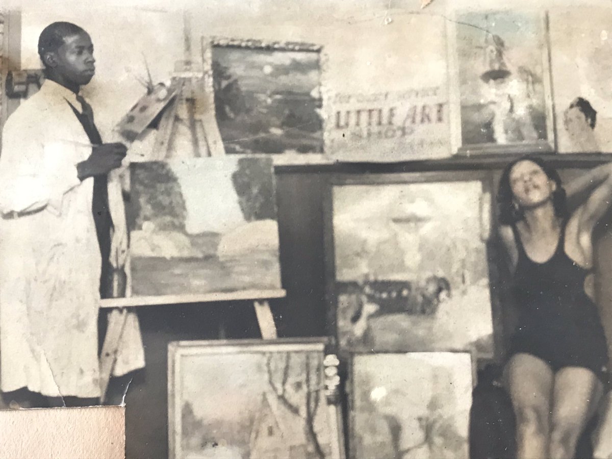 Bill Stewart was born in Memphis in 1915 and grew to be a painter. He won admission to Howard Univ., but couldn’t raise enough money for tuition. His local elected official refused to consider him for a scholarship, so after graduation, he headed to Chicago in the 1930s.