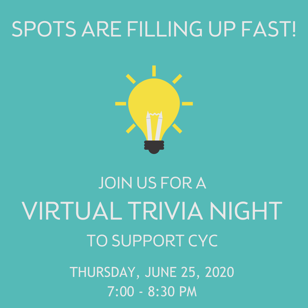 We have space for five more teams tonight during our Virtual Trivia Night! Join us to raise funds for Chicago youth and have a blast at the same time. The countdown is on until the Trivia Night starts! Learn more here: buff.ly/2YokCrc