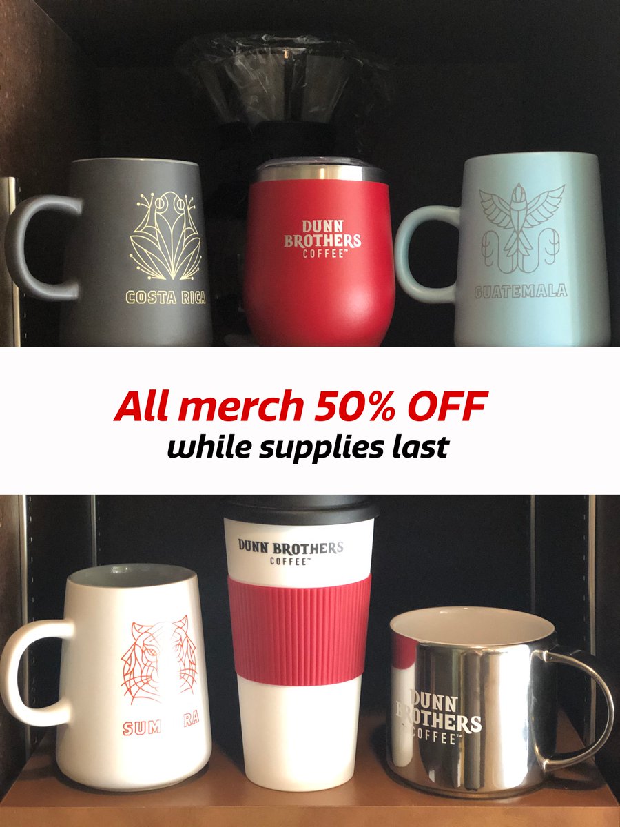 All our retail merch must go! Everything is marked at 50% OFF while supplies last. Stop in today!