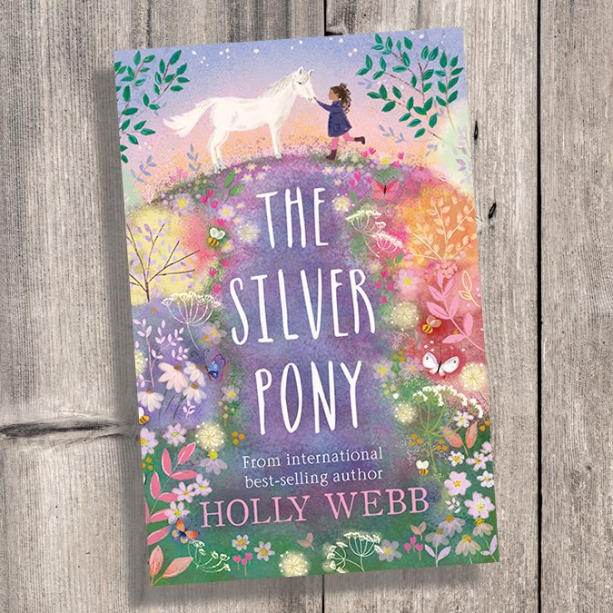 MOVING UP!  #TheSilverPony by  @HollyKateWebb, cover art by  #JoyLaForme, and internal illustrations by  #JamesBrown