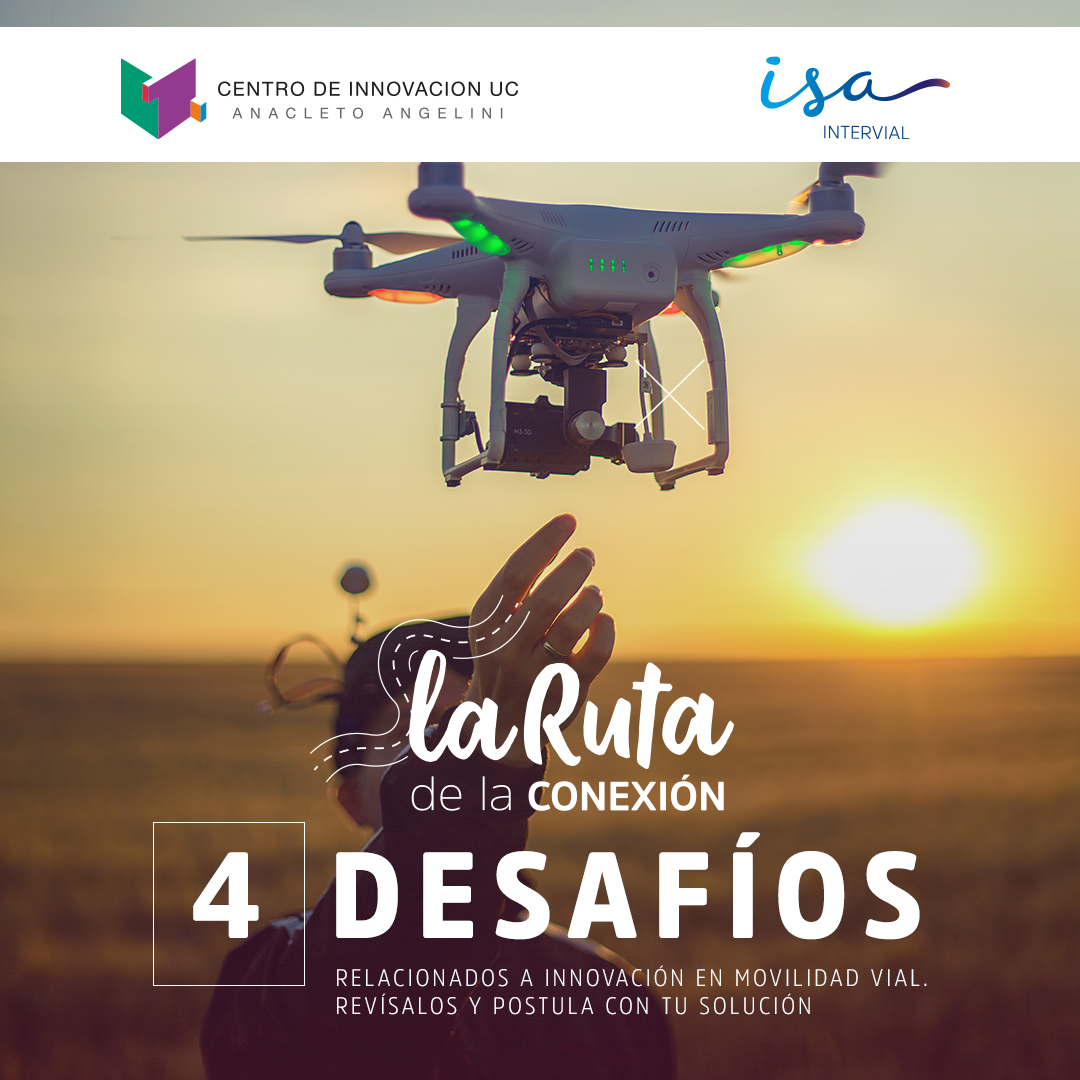 Te invitamos a participar en la #hackathon de innovación y  emprendimiento de <a href="/CentroinnovaUC/">Centro de Innovación UC</a>  e #ISAINTERVIAL, que busca soluciones en movilidad vial, poniendo énfasis en la experiencia de usuario.

Postula hasta el 26 de junio aquí: grupoisa.brightidea.com/larutadelacone…