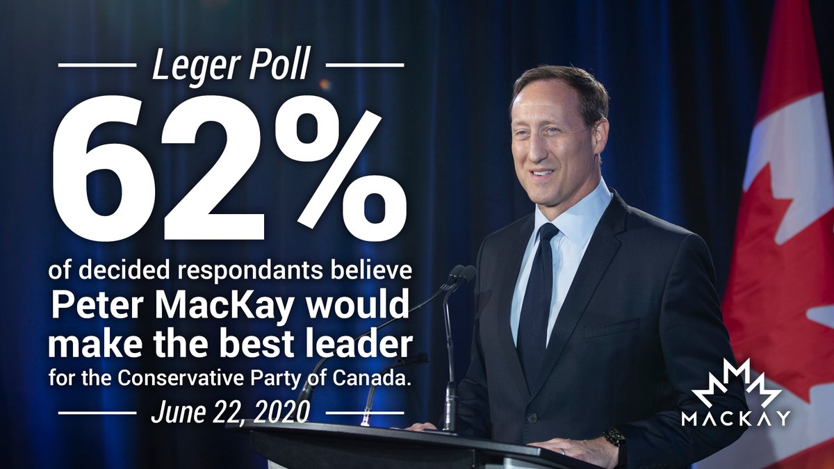 There's one candidate in this race that can become Prime Minister.

leger360.com/surveys/legers…