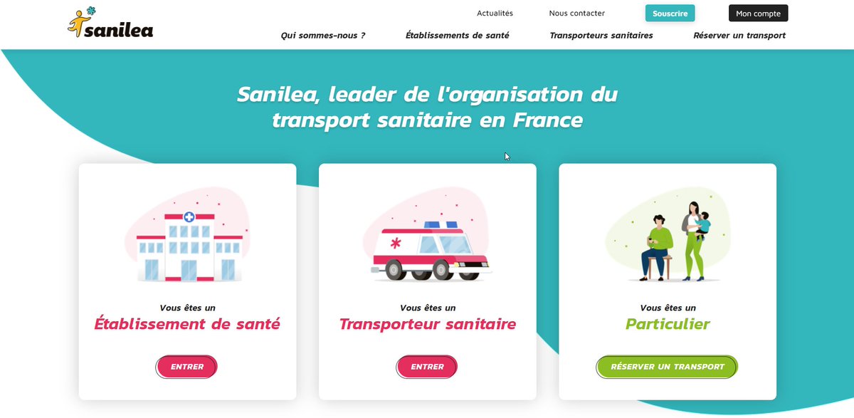 SanileaFR's tweet photo. 📢 📢 📢@Sanilea lance son nouveau site web et ses nouvelles offres disruptives à destination des sociétés de #transportsanitaire.
#SpeedCall #Monambulance #ambulances #vsl #patient #hôpitaux #digital #patient #innovation
👉Retrouvez nous sur https://t.co/efr10uK488 https://t.co/ynVvghK2dv