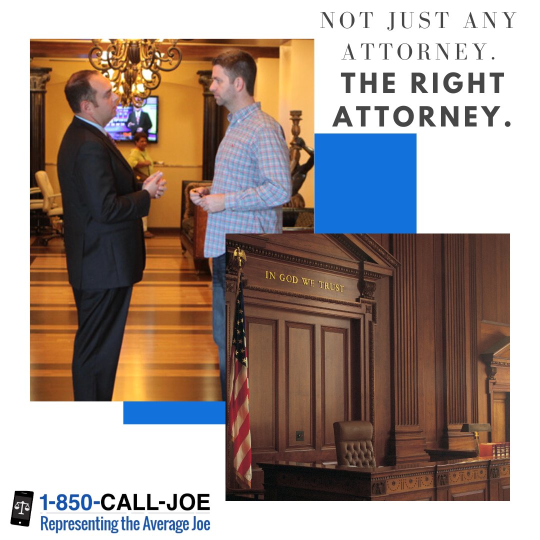 850calljoe's tweet photo. It's not about having any attorney.. it's about having the right one. With 11 plus years of litigation experience, Joe has established himself as a highly-respected and highly compassionate attorney. 
#850calljoe #averagejoe #JoeKnape #CallJoeLawFirm https://t.co/Y5dqJu4kzS