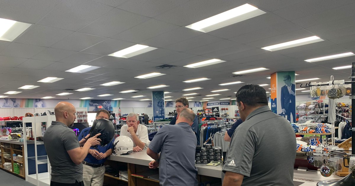 Our staff is knowledgeable on proper football helmet fittings.  🏈 
-Check out our video to learn the importance and see some great safety features! ✅👇
youtube.com/watch?v=7GH6zV…
-You can also shop below for equipment cleaners such as; Clear Gear.
trophyhousebrands.chipply.com/ppeandsignage/