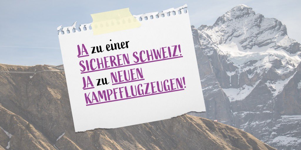 DieJungeMitteCH's tweet image. Auch in Friedenszeiten sind Flugzeuge zum Schutz des Luftraums unerlässlich für die Sicherheit der Schweiz, denn sie gewährleisten den Luftpolizeidienst. Der #JCVP ist klar: Wir brauchen die neuen Kampfflugzeuge. @sicherheit_ja