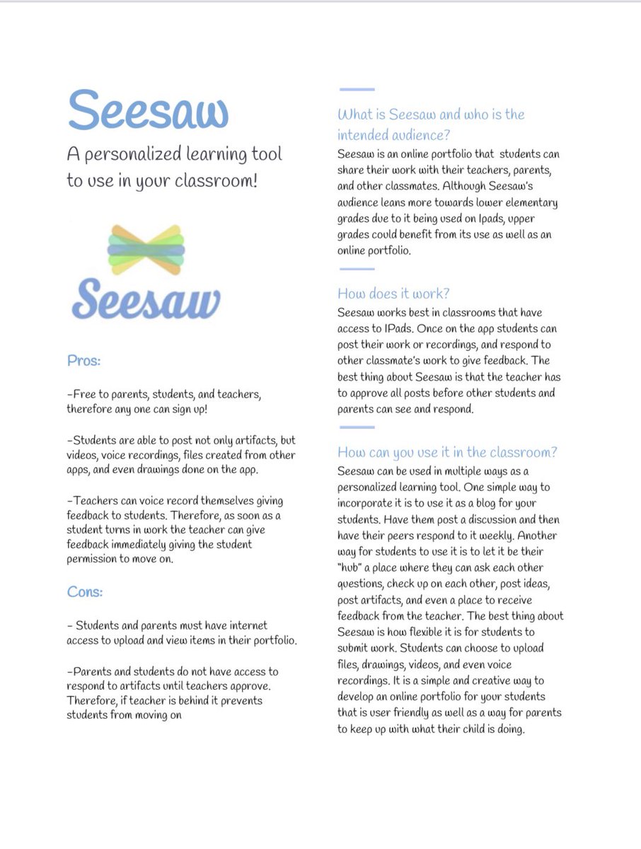 Castleberry2nd's tweet photo. Looking for technology tools that can also be used in a personalized learning environment? Check these out! #PersonalizeKSU #PLTech @Seesaw  @IXLLearning @readingeggs @ReadWorks https://t.co/7bdLJpouHJ