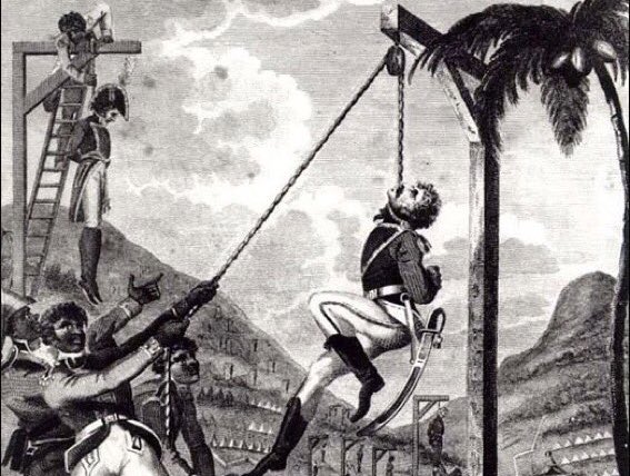 Toussaint Louverture, a slave called the "Black Napoleon," led Haitian armies to defeat France to become the first free colonial society. It was the greatest slave uprising since Spartacus.

It was a powerful reminder that Black liberation Could be achieved. ✊🏾