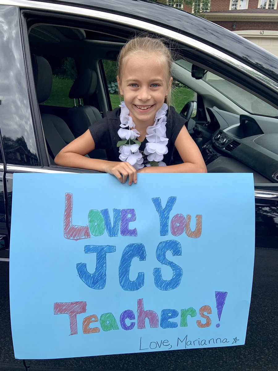 NLalka's tweet photo. Fun end of the school year clap out at JCS 👏🏻 👏🏻 👏🏻  We miss all the teachers, admin and staff so much...this has been a difficult year for the kids. Have a super summer and we’ll see you in September! ☀️ 📚 @JSlipyj https://t.co/jFqSZ9wIfo