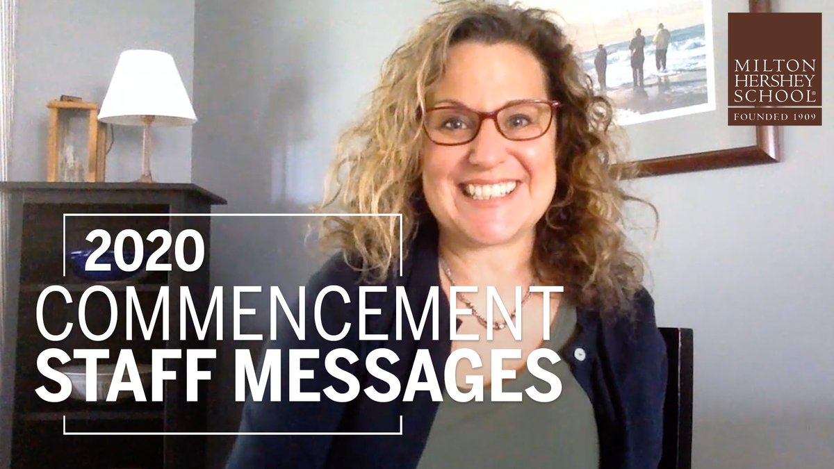 miltonhershey's tweet photo. At Milton Hershey School, our staff made meaningful connections with the #Classof2020. During the first-ever Virtual Commencement Ceremony, MHS staff shared words of encouragement and support to the "Vision Class" of 2020. Watch the video: https://t.co/CZl45c0iM6. #MiltGrad2020 https://t.co/2J1HYp7CE8