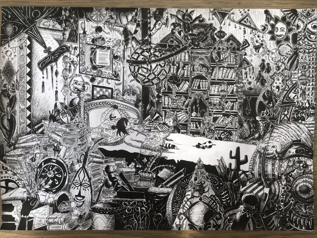 Alice Voici Mon Ghibliredraw La Chambre D Hauru Dans Le Chateau Ambulant Tres Clairement Ma Plus Grosse Fierte Je Vous Mets L Original En Comparaison Dans