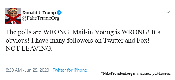 FakeTrumpOrg's tweet image. #NOTLEAVING #FAKEPRESIDENT #TRUMP

Little more than 4 months, could Trump be setting up his plan to reject the results of the election?

fakepresident.org/index.php/2020…