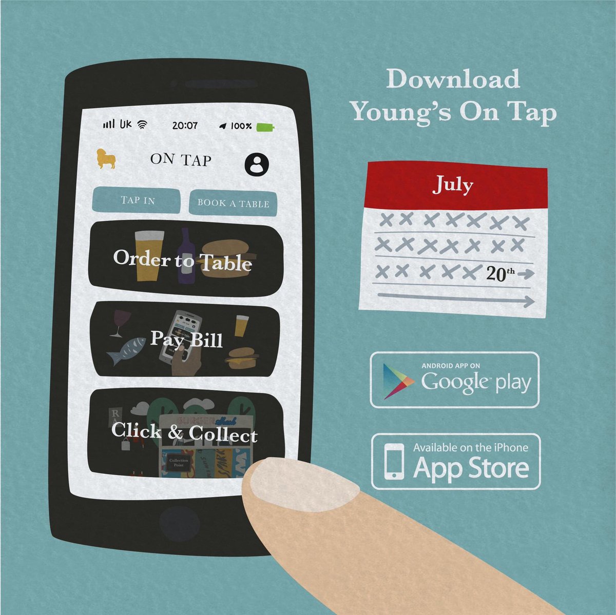 Re-opening from Monday 20th July. Team can't wait to welcome u back. Booking enquiries via pub website > https://t.co/fUoLUqNZo2
Download our On Tap app ahead of ur visit to order & pay > https://t.co/8XvSBGUCew. See you soon!
Young’s. Socialising Responsibly since 1831. 🐏 https://t.co/A7YNuOCMvG