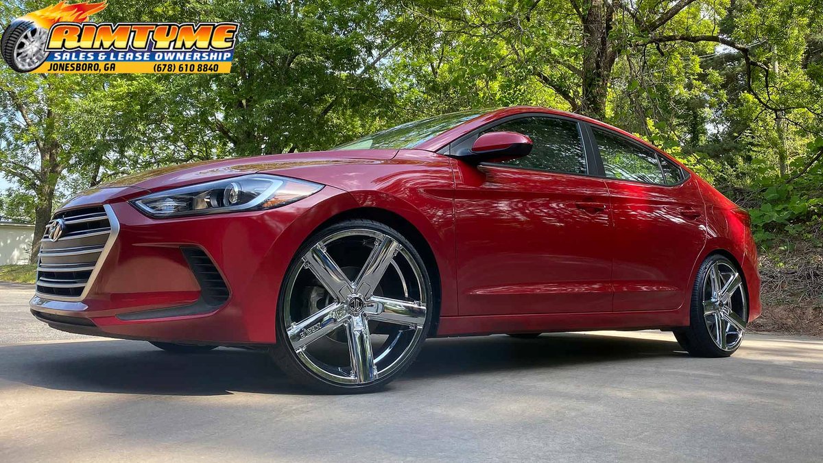 #HyundaiElantra on #20inch #2CraveAlloys No35 #ChromeWheels
Like what you see? Call #RimTymeJonesboro to get a #WheelPrice for this set of #20Inchwheels. Remember, installation is always FREE with purchase! 
Visit us in person today!
7593 Tara Blvd. Jonesboro, GA
(678) 610-8840