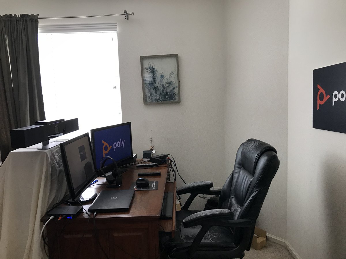 Brian_Phillips7's tweet photo. @xeis @NJDavidD @PolyCompany @xeis @NJDavidD Here's a view of the home office setup where I recorded the demo https://t.co/4DtKamZmmC