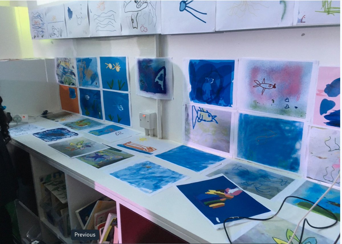 Digital Under the Sea #blue #paint #creativity #movement #art #paint #empowering #enjoy #community #academy #hope #westandtogether #sea #OasisCreativeWeek @OasisAcademies @OasisCommunityLearning