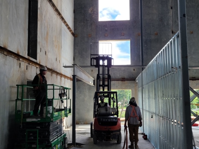 baileymetal's tweet photo. Our revolutionary Bent Tab Stud in action! This project was in Victoria, British Columbia for a Storage facility with pre-fabricated panels.
#benttabstud #steelframing #metalframing #steelstud #metalstud #baileymetal https://t.co/GET8pk8vY6