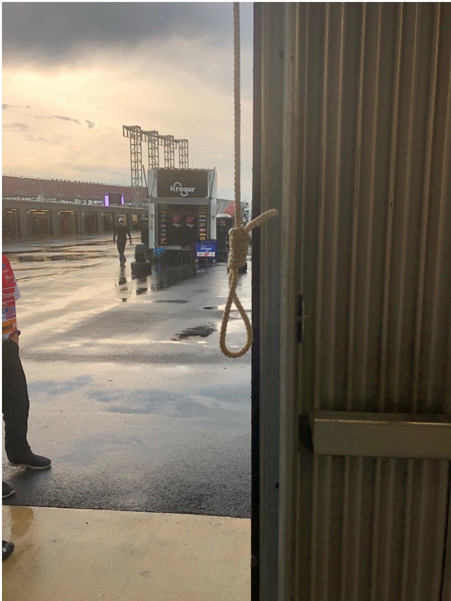 NASCAR just released a photo of the garage pull rope that was fashioned into a noose at Talladega.