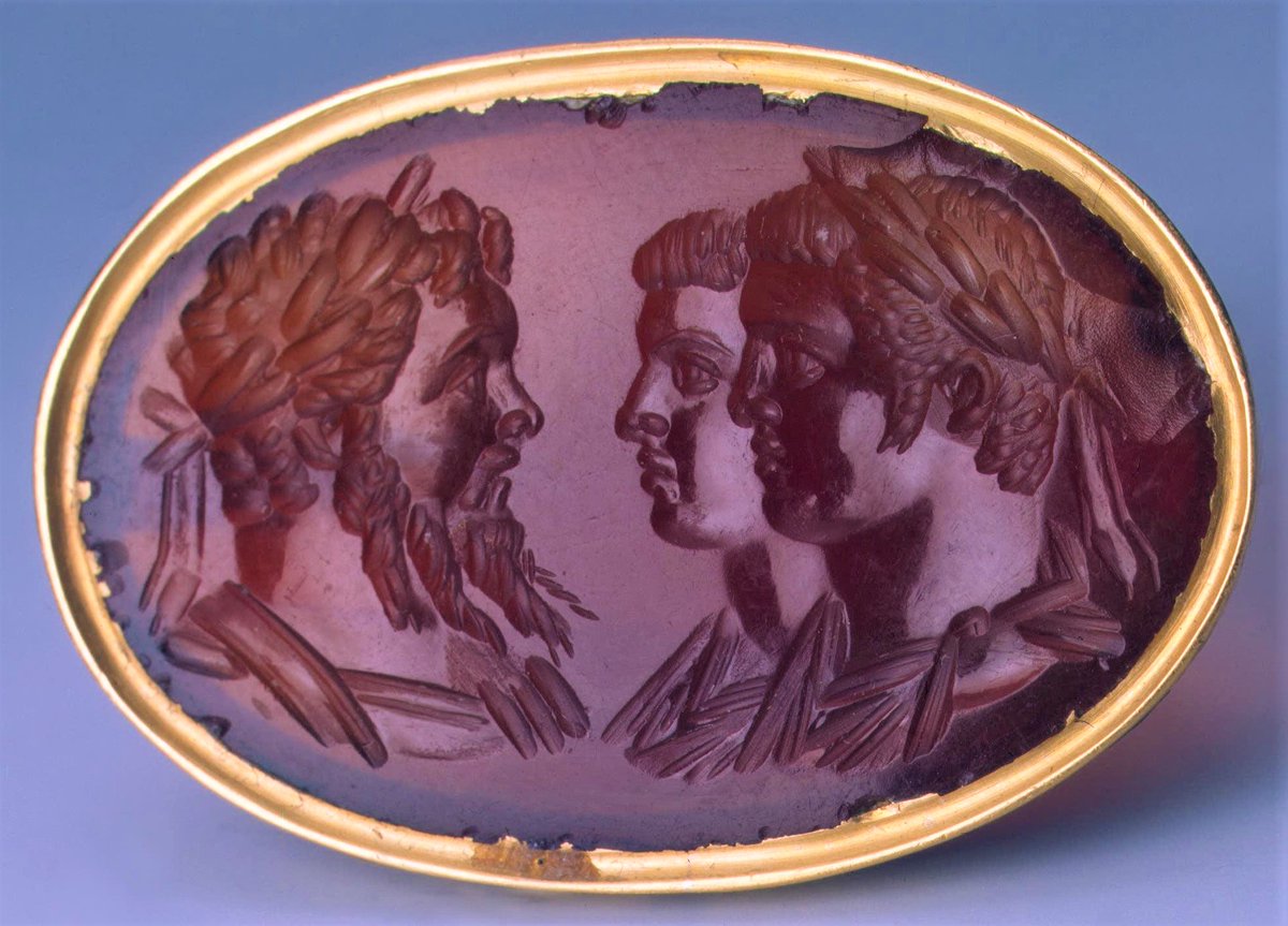 The marriage of Septimius Severus and Julia Domna was a happy one and it was reported that he much valued her views and advice on politics. They had two sons soon after their marriage - Lucius Septimius Bassianus (Caracalla) in AD188 & Publius Septimius Geta in AD189.